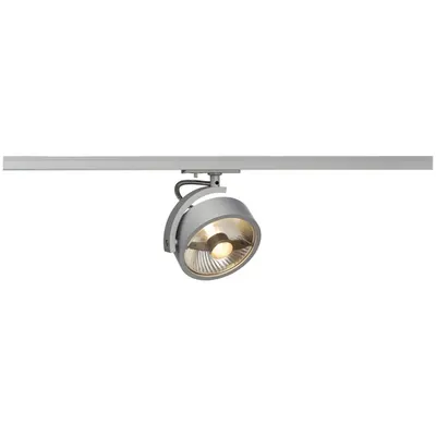 Iluminat decorativ pe sina, Kalu TRACK Tracks GU10, la fata locului gri pentru 240V piesa 1-faza, QPAR111, gri-argintiu, inclusiv. adaptor 1 faza