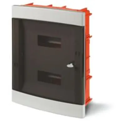 Tablou electricnIP40 montaj incastrat 24 DIN 24+4 MOD. 420x326x95mm GREY