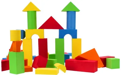 Constructor de spumă Bam Bam - 46 piese