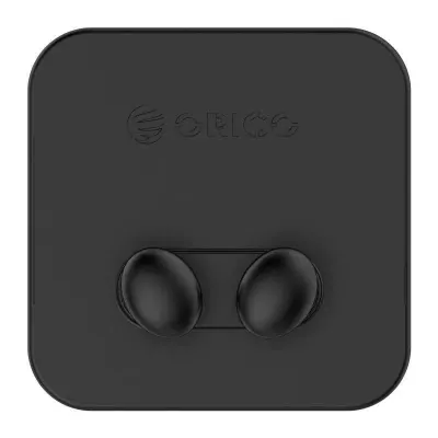 Suport cabluri Orico WT2 negru silicon banda adeziva aplicata 1 locas cablu 60x60x23mm 2 suporti