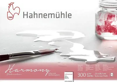 Bloc de schițe Hahnemuhle Harmony - A4, hârtie presată la rece, 12 coli