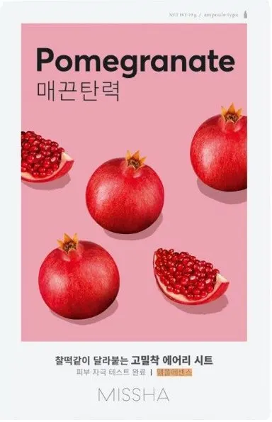 Missha Airy Fit Mască de față cu folie Pomegranate, 19 g