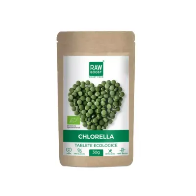 Chlorella Tablete ECO - Regenerare, Detoxifiere | Rawboost
