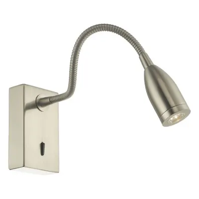 Aplica Tadley Wall Light Satin Nickel LED