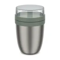 Termos argintiu/verde salvie pentru mâncare din oțel inoxidabil 500 ml Ellipse – Mepal