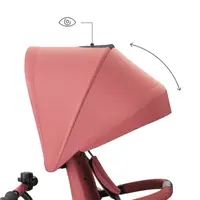 Tricicleta pentru copii KinderKraft Aston 2 Plus Pink, rotatie 360, maner reglabil, greutate admisa 25 kg