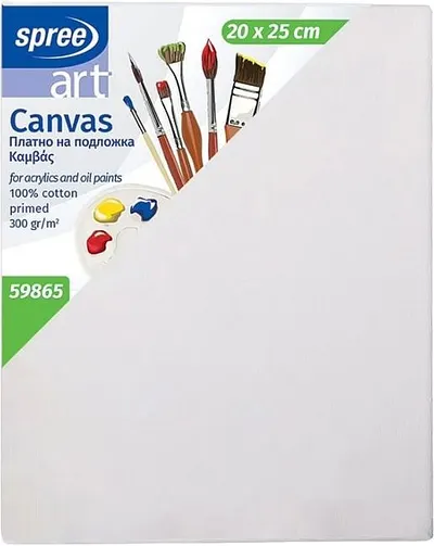 Pânză de pictură pe cadru Spree Art - 20 х 25 cm, 100% bumbac