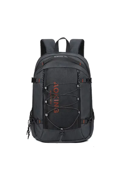 Rucsac textil cu logo - Gri inchis