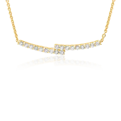 Colier din aur galben cu diamante de 0.5ct