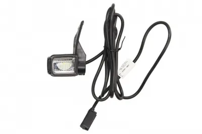 Lumina clarificare dreapta; SUPERPOINT IV, portocaliu rosu alb, LED, inaltime 98mm; latime 54mm; adancime 64mm, in relief, lungime cablu 2000mm, cu cuier, 24V (conector: CLICK-IN, SUPERPOINT IV)