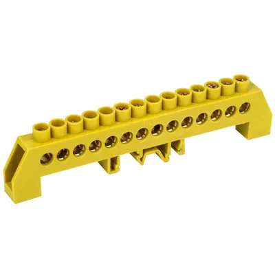 Neutral bus bars in combined DIN-Izolators of “Bearing” type SHNI-8x12-14-kS-ZH