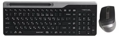 Set tastatură și mouse A4Tech - Fstyler FB2535CS, wireless , gri