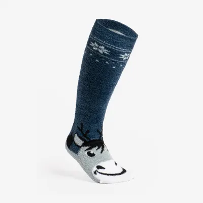 Șosete călduroase echitație Mărimea 32 -37 SWEET & WARM Albastru Copii