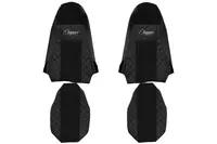 Huse scaune compatibile cu Scania R , G , P (01.2011-12.2016) Streamline, Negru