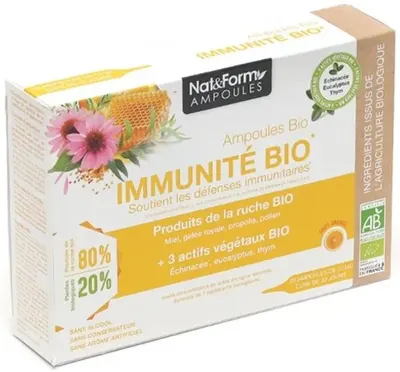 Immunite Bio Formulă pentru imunitate, 20 fiole, Nat&Form