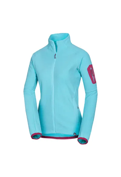 Women's warm fleece sweatshirt CEVEDALE - Albastru deschis
