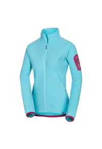 Women's warm fleece sweatshirt CEVEDALE - Albastru deschis