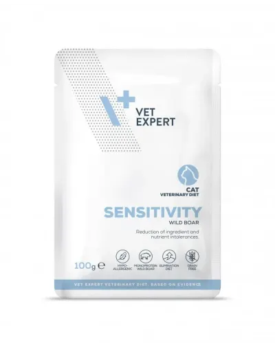 Hrana dietetica pentru pisici Sensitivity VetExpert 100 gr