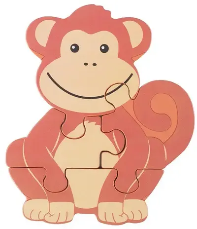 Puzzle din lemn Orange Tree Toys - Maimuţă