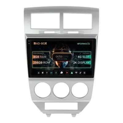 Navigatie 2K Dodge Caliber (2006-2010), Android, S-Quadcore 4GB RAM + 64GB ROM, 10.36 Inch - AD-BGS100042K+AD-BGRKIT293