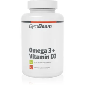 GymBeam Omega 3 + Vitamin D3 tablete cu acizi grași esențiali