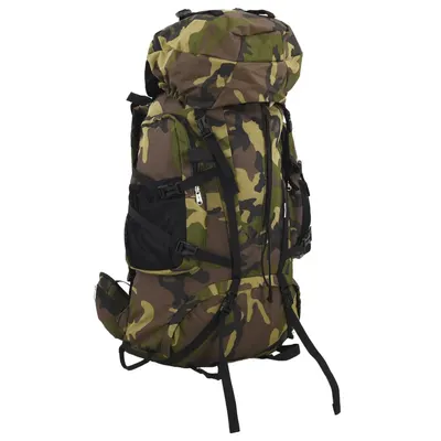 vidaXL Rucsac de drumeție, verde camuflaj, 80 L, țesătură oxford