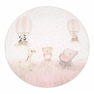 Covor pentru copii lavabil ø150 cm Dainty Animals – Mila Home