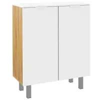 HOMCOM Dulap pentru Pantofi, Dulap pentru Pantofi cu Rafturi Reglabile și Închidere Moale, 76x33.5x95 cm, Alb Lucios | Aosom Romania
