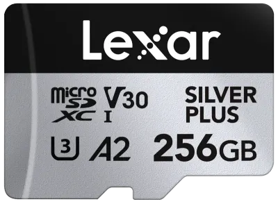 Lexar microSDXC Silver Plus 1066x UHS-I/U3/A2/4K R205/W150 (V30) 256GB - Default Title