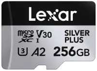 Lexar microSDXC Silver Plus 1066x UHS-I/U3/A2/4K R205/W150 (V30) 256GB - Default Title