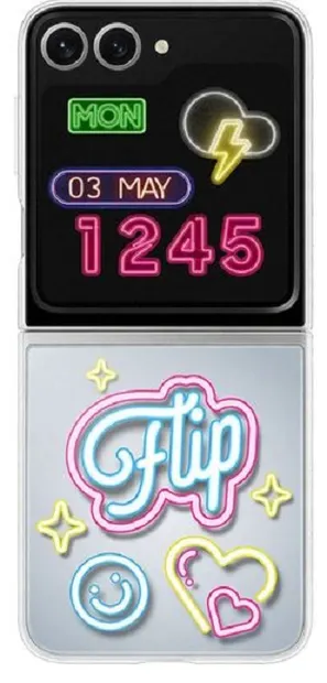 Husă Samsung - FlipSuit, Galaxy Z Flip 6, transparent