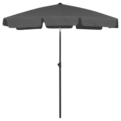 Gossi umbrela de soare de plaja, antracit, 180x120 cm