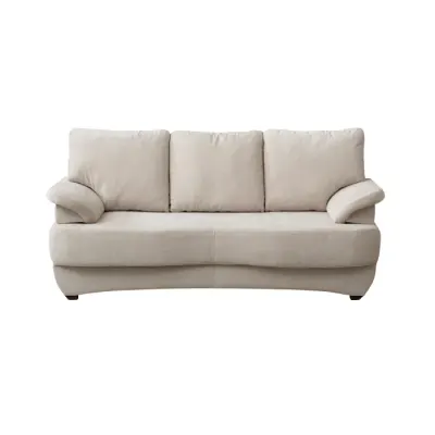 Canapea extensibila LOTUS, 3 locuri, cu arcuri si lada depozitare, bej, 200x100x90 cm