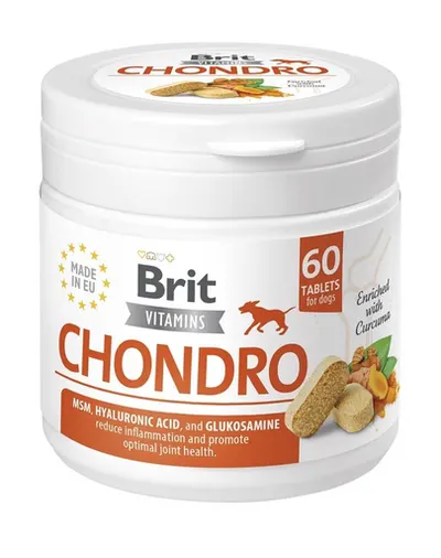 BRIT Vitamins Chondro 120g (60 tablete) supliment caini adulti, sustine articulatiile, oasele si mobilitatea