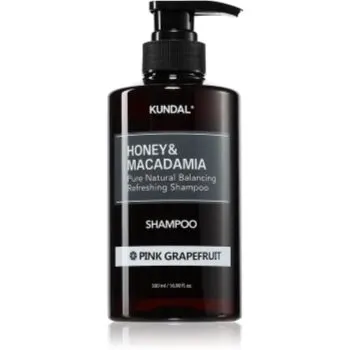 KUNDAL Honey & Macadamia Pink Grapefruit sampon natural pentru păr uscat și deteriorat