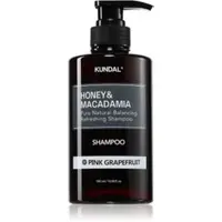 KUNDAL Honey & Macadamia Pink Grapefruit sampon natural pentru păr uscat și deteriorat