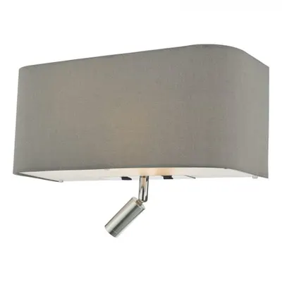 Aplica Ronda 3 Light Wall Light Grey With LED Reading Light