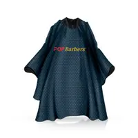 Pelerina - POP BARBERS - frizerie/coafor - Guler Neopren - Inchidere arici - Logo fata