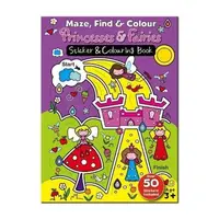 Maze Find and Colour Book