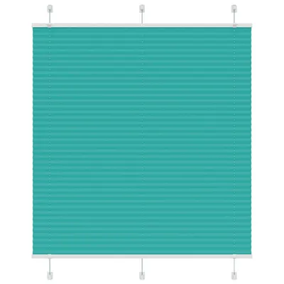 vidaXL Jaluzea plisată verde petrol 120x100 cm Lățime țesătură 119,4 cm