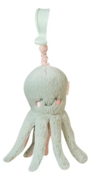 Jucărie zornăitoare din pluș Saro Baby - Ocean Life, 26 cm, Hunter Мint