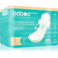Baboo Postpartum Maternity Pads absorbante postnatale de unică folosință marimea L 8 buc