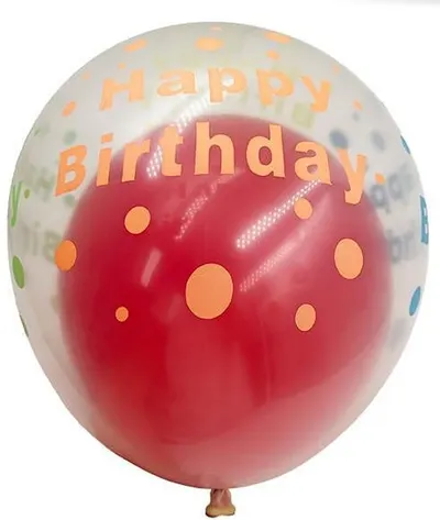 Balon în balon PartyGo - Happy Birthday, 3 buc