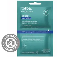 Masca pentru ten gras si acneic cu AHA Dermo Face Sebio Max Efekt, 2x6ml, Tołpa
