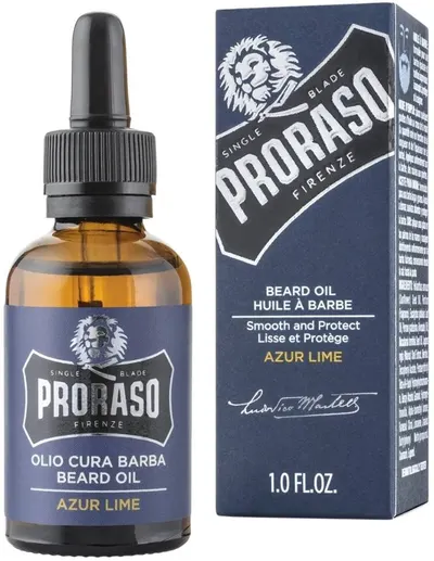 Proraso Azur Lime Ulei de barbă hrănitor, 30 ml