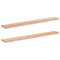 vidaXL Pervazuri 2 buc. natural 160 x 15 x 2 cm Lemn de fag masiv