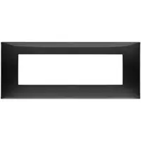Rama 7 module Vimar Neve Up 09677.04, plastic Glossy negru