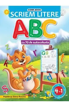 Scriem litere. ABC cu 70 de autocolante