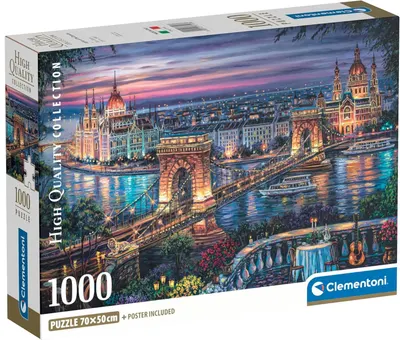 Puzzle Clementoni de 1000 piese - Luminile Dunării
