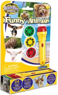 Jucarie educativa Brainstorm - Lanterna cu proiector, Animale amuzante